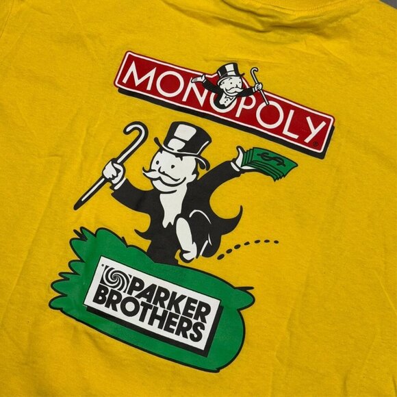 Vintage 90s Monopoly 1999 National Championship TShirt Yellow Cotton XL - Picture 6 of 6